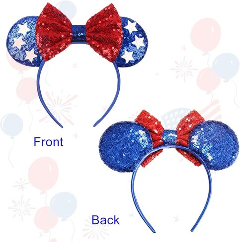 يوم الاستقلال عقال، الرابع من يوليو الترتر الأذن الماوس للنساء الفتيات الأطفال، إكسسوارات الشعر الوطنية زي تأثيري أغطية الرأس لعيد الاستقلال الوطني تحت عنوان زينة عطلة الطرف in Kuwait