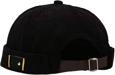 Unisex Letters Label Cap Hip Hop Retro Rolled Cuff Brimless Skull in Saudi Arabia