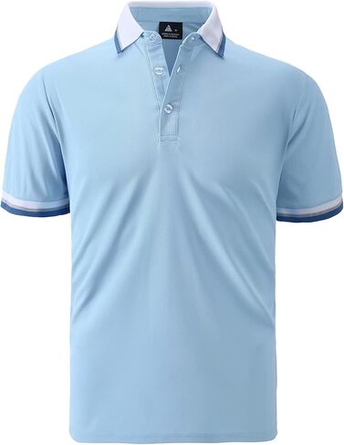 Polo Shirts for Men Short Sleeve Collared Performance Golf Shirts t Mesh Summer Casual Shirt in Saudi Arabia