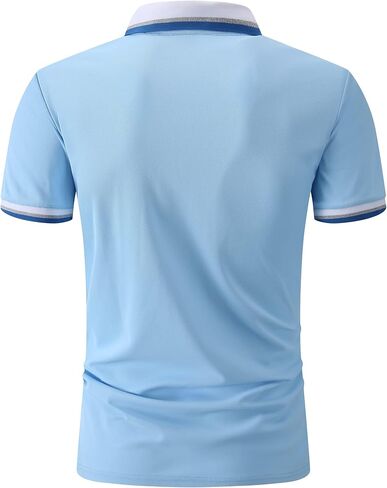 Polo Shirts for Men Short Sleeve Collared Performance Golf Shirts t Mesh Summer Casual Shirt in Saudi Arabia