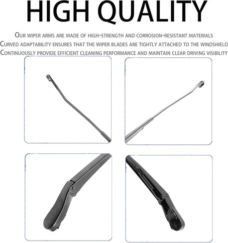 1 Pair Front Windshield Wiper arms kit Noiseless Rust Compatible with Dodge Ram 1500 2002-2004 Ram 2500 3500 2003-2004 Replace OE 42884 42885 55077133AA 55077132AA 55077133AB 55077132AB in Kuwait