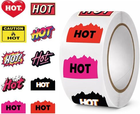 500 PCS Rave Hot Stickers for Music Festivals, Cool Designs, Strong Stick, Compliment Giver for Adults and Ravers in Kuwait