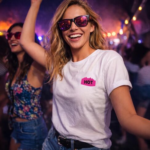 500 PCS Rave Hot Stickers for Music Festivals, Cool Designs, Strong Stick, Compliment Giver for Adults and Ravers in Kuwait