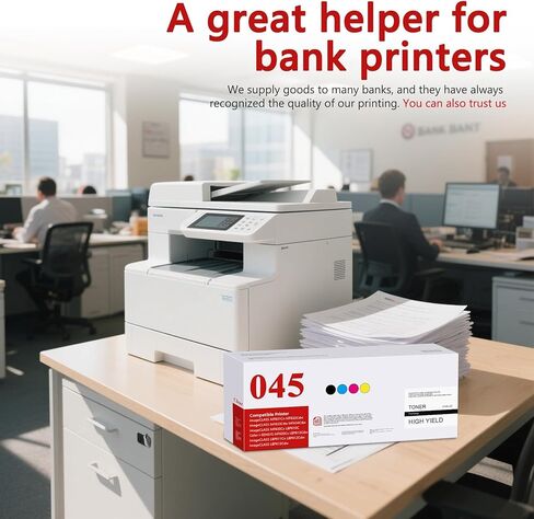 مجموعة خراطيش الحبر 045 045H عالية الإنتاجية 4 عبوات (BK/C/M/Y) بديلة لطابعة Canon CRG-045 045H لون الحبر imageCLASS MF631Cn MF632Cdw MF633Cdw MF634Cdw in Kuwait
