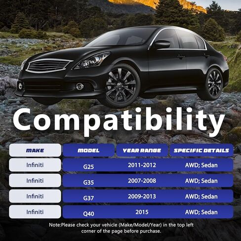 Front Lower Control Arms w/Ball Joint Bushings AWD Driver & Passenger Side Replacement for 2007-2008 Infiniti G35 2011-2012 Infiniti G25 2009-13 Infiniti G37 Sedan 2015 Infiniti Q40 in Saudi Arabia