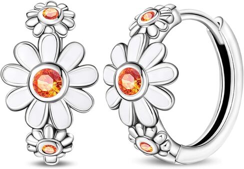 حلقات هوجي دائرية صغيرة من الفضة الاسترليني عيار 925 للنساء - أقراط دائرية صغيرة 5A CZ، مجوهرات لا تسبب الحساسية ومتعددة الاستخدامات للاستخدام اليومي والهدايا in Kuwait