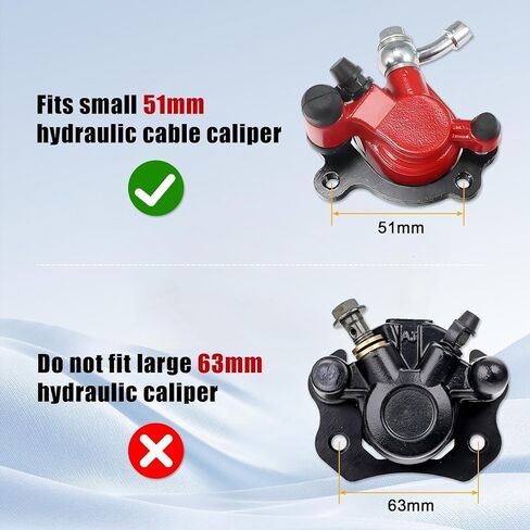 Mini Bike Brake Caliper Bracket, PSLER Mini Bike Hydraulic Brake Caliper Bracket Kit MMB80 Brake Caliper Bracket for Monster Mega Moto MM-B80 80cc MM-B105 105cc FRP GMB100 98cc for Coleman RB100 RT100 in Saudi Arabia