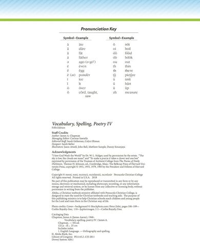Vocabulary, Spelling, Poetry IV - Abeka 10th Grade 10 Highschool Spelling, Vocabulary, and Poetry Student Work Book in Saudi Arabia