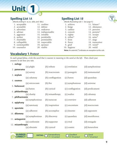 Vocabulary, Spelling, Poetry IV - Abeka 10th Grade 10 Highschool Spelling, Vocabulary, and Poetry Student Work Book in Saudi Arabia