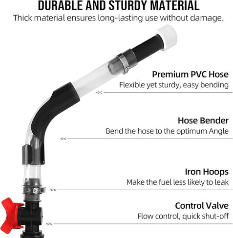 طقم استبدال خرطوم إبريق الوقود 3044 مع 2 ثني خرطوم، وخراطيم وقود مع صمام، متوافق مع إبريق وقود VP Racing، وعلب الوقود سعة 5.5 و10 جالون، وعلبة وقود الديزل، والدراجة الترابية، وإكسسوارات الدراجات النارية in Kuwait