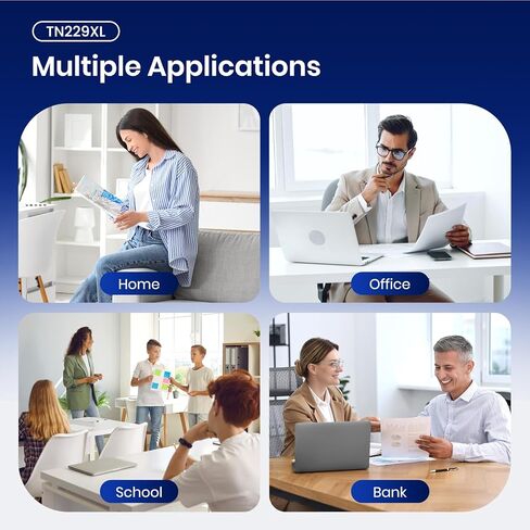 TN229XL Toner Cartridges 5 Pack Compatible for TN229XL TN-229XL TN229 XL 5PK Toner Cartridge High Yield Work With MFC-L3720CDW MFC-L3780CDW MFC-L3765CDW HL-L3280CDW (5 Pack TN229XL, BK/C/M/Y) in Kuwait