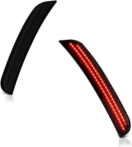 VIPMOTOZ For 2015-2023 Chrysler 300 LD Smoke Lens Red LED Rear Bumper DRL Side Marker Light Fender Parking Lamp, Driver & Passenger Side in Saudi Arabia