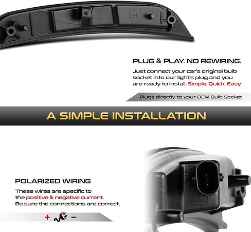 VIPMOTOZ For 2015-2023 Chrysler 300 LD Smoke Lens Red LED Rear Bumper DRL Side Marker Light Fender Parking Lamp, Driver & Passenger Side in Saudi Arabia
