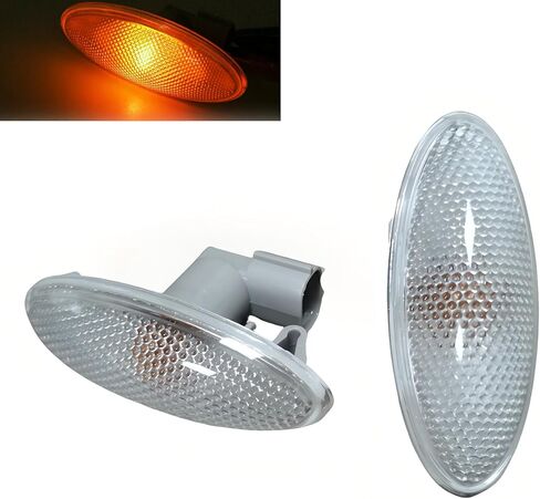 2 PCS Front Fender Turn Signals, Fender Warning Lights, Replacement OEM #81730-02090, Compatible with Yaris 2006 2007 2008 2009 2010 2011 Auris 2007 2008 2009 2010 Corolla 2007 2008 2009 2010 (White) in Kuwait