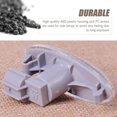 2 PCS Front Fender Turn Signals, Fender Warning Lights, Replacement OEM #81730-02090, Compatible with Yaris 2006 2007 2008 2009 2010 2011 Auris 2007 2008 2009 2010 Corolla 2007 2008 2009 2010 (White) in Kuwait