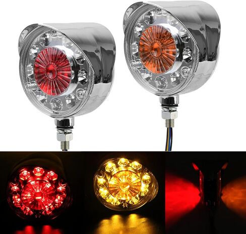 Double Face Marker 28LED Side Marker Lights Yellow/Red Turn Signal Stop Light for 24V Cars Trailers Tractors Buses (2 Packs) in Kuwait