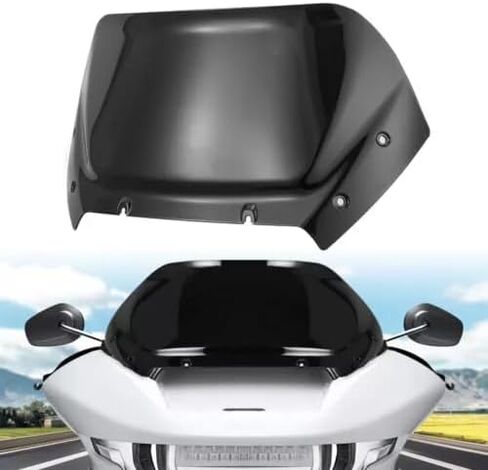Black 10" Windshield Windscreen Wind Splitter Fit for Harley Road Glide CVO 2024, Dark Tinted Wind Shield Windscreen Air Deflector for Harley Davidson Road Glide CVO FLTRXSE 2023-2024 in Kuwait