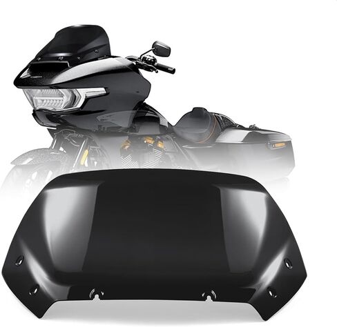 Black 10" Windshield Windscreen Wind Splitter Fit for Harley Road Glide CVO 2024, Dark Tinted Wind Shield Windscreen Air Deflector for Harley Davidson Road Glide CVO FLTRXSE 2023-2024 in Kuwait