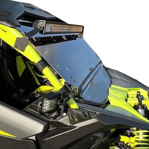 HECASA 2-in-1 Standard Smoke Windshield Compatible with 2017+ Can-Am Maverick X3 Turbo/X DS/X RC/X MR/X RS/MAX Full Flip Windshield in Saudi Arabia