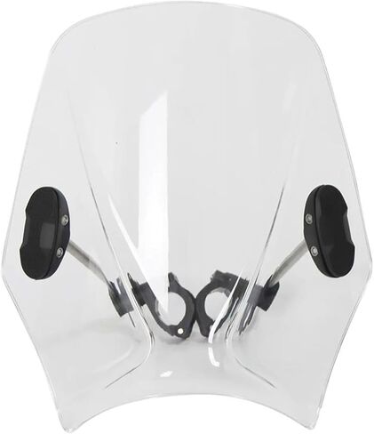 Motorcycle Windscreen Windshield for Indian Scout Bobber 2018-2022 22MM/28MM/25MM Handlebars, Windproof Motorbike Windshield Deflectors Anti‑Crack Front Fairing Wind,A/Black in Saudi Arabia