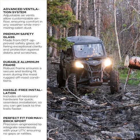 USA Can-Am Commander Hinged Front Windshield in Saudi Arabia