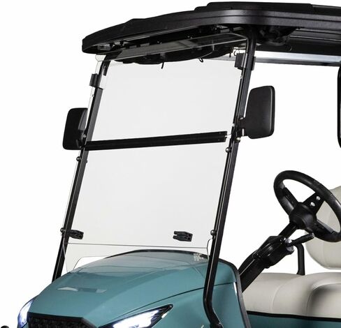 RedDot DOT Approved AS4 AS5 Clear Folding Golf Cart Windshield for MadJax XSeries 2023 Models in Kuwait