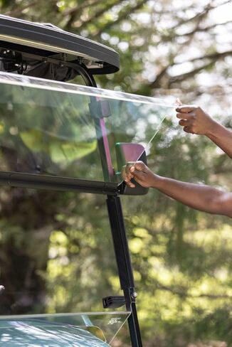 RedDot DOT Approved AS4 AS5 Clear Folding Golf Cart Windshield for MadJax XSeries 2023 Models in Kuwait