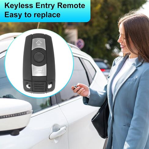 Keyless Entry Remote for BMW 1 3 5 6 Series 2006-2014 315Mhz KR55WK49127 3 Button Reusable | Control Replacement Car Key Fob 1 Pcs in Saudi Arabia
