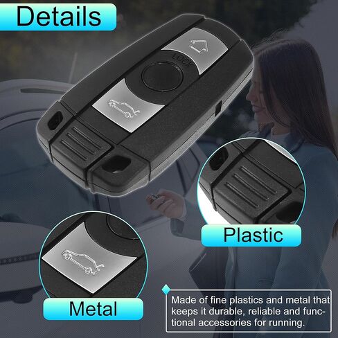 Keyless Entry Remote for BMW 1 3 5 6 Series 2006-2014 315Mhz KR55WK49127 3 Button Reusable | Control Replacement Car Key Fob 1 Pcs in Saudi Arabia