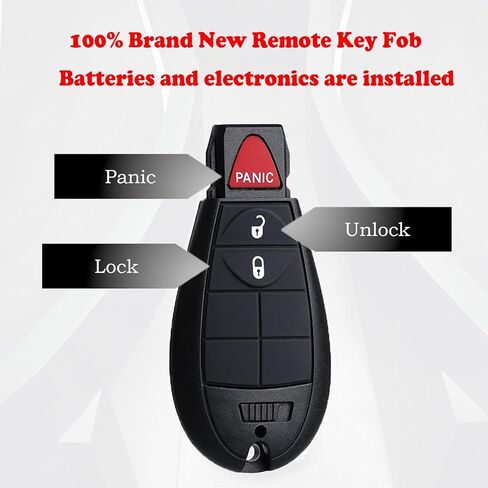 MechanMagic دخول بدون مفتاح التحكم عن بعد مفتاح فوب Fobik استبدال متوافق مع دودج رام 1500 2013-2021 رام 2500 3500 4500 5500 HD 2013-2018 شاحنة بيك اب GQ4-53T 56046953AG 56046953AD in Saudi Arabia