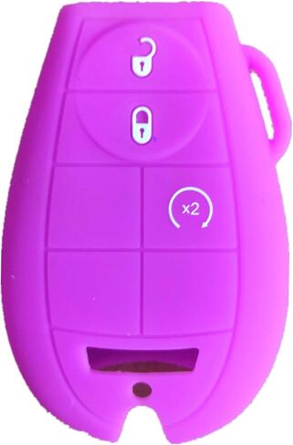KAWIHEN Silicone Key Fob Cover Fit for Chrysler 300 T&C Dodge Challenger Durango Grand Caravan Journey Ram Truck 1500-3500 M3N5WY783X IYZ-C01C GQ4-53T 267F-5WY783X in Saudi Arabia