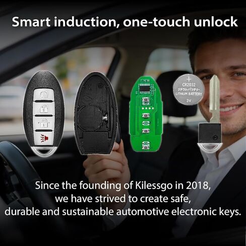 Fits for Nissan Rogue 2017 2018 Key Fob KR5S180144106 433MHz 4 Buttons(Set of 2) in Kuwait