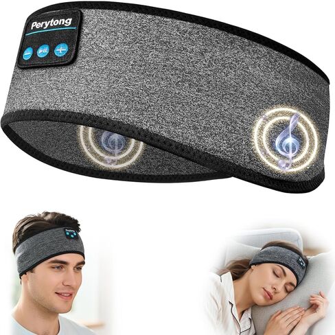 سماعات الرأس سليب، عصابة رأس بلوتوث، سماعات رأس لاسلكية للنوم الجانبي، عصابة رأس رياضية مقاومة للعرق مع ستيريو هاي فاي للنوم والتمرين والجري in Kuwait