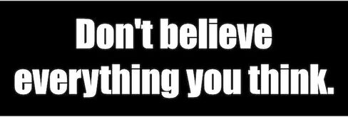 CafePress Don't Believe Everything You Think (Car Magnet) 10" x 3", Bumper Magnet in Saudi Arabia