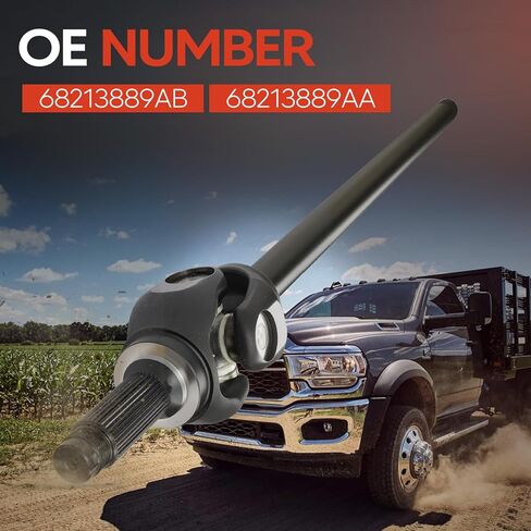 Front Right Passenger Side Axle Shaft Assembly, Fit for Ram 4500/5500 2014-2018 L6 6.4L | Fit for Ram 4500/5500 2013-2018 L6 6.7L, OE 68213889AB, 68213889AA in Saudi Arabia