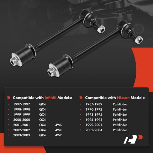 A-Premium 2 × وصلات قضيب التثبيت الخلفية، متوافقة مع نيسان باثفايندر 1987-2004 وإنفينيتي QX4 1997-2003 in Saudi Arabia