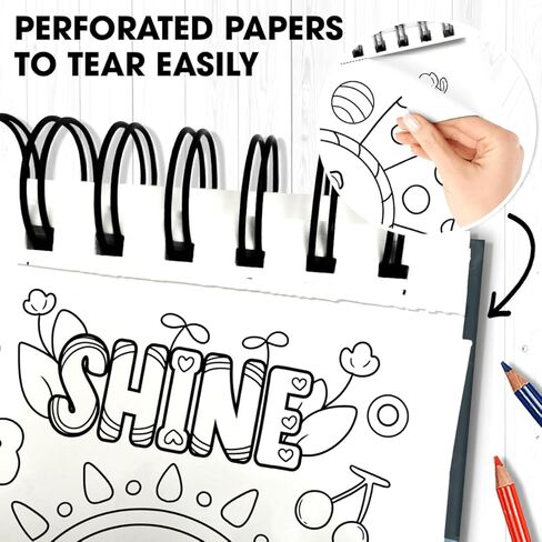 SOUTHERN LOTUS Choose Happy Spiral Coloring Book - Positively Uplifting Quotes, Easy Bold Drawings, Relaxation & Motivation Nourisher Inspiring undefined Art Therapy for Woman in Kuwait