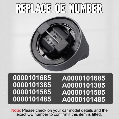Riloer Gas Oil Filler Plug Cover, Fuel Tank Cap Replaces A0000101685, A0000101385, A0000101585, A0000101485, Compatible with Mercedes-Benz GLK-Class 2008-2015, 1 pc in Saudi Arabia