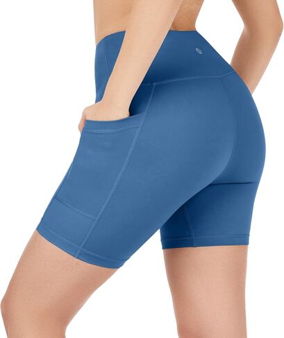 Nirlon NirLUX Yoga Shorts for Women - Soft Womens Workout Leggings for Gym & Yoga - Womens Biker Shorts with Pockets in Kuwait