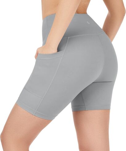 Nirlon NirLUX Yoga Shorts for Women - Soft Womens Workout Leggings for Gym & Yoga - Womens Biker Shorts with Pockets in Kuwait