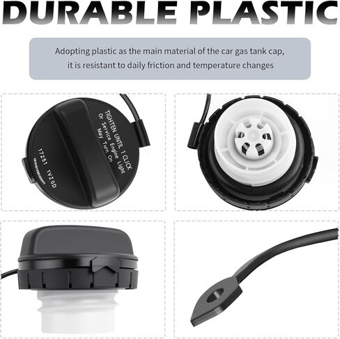 Car Gas Cap Replacement OEM 17251-3JA0A,Anti-lost Car Fuel Cap with Built-in Seal Ring Compatible with Infiniti Nissan,Professional Fuel Tank Caps with Fasteners in Saudi Arabia