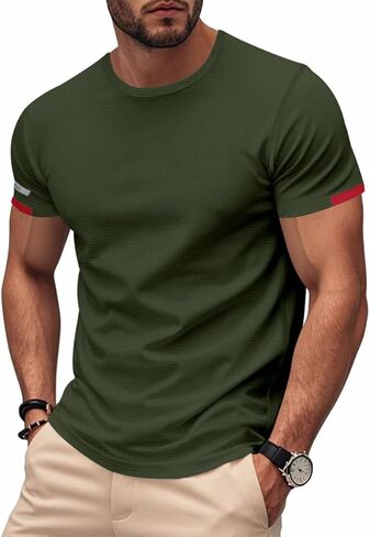 Quick Dry Performance Men's Short Sleeve T Shirt for Night Running Outdoor Sports Activewear Lightweight Breathable Wicking in Saudi Arabia