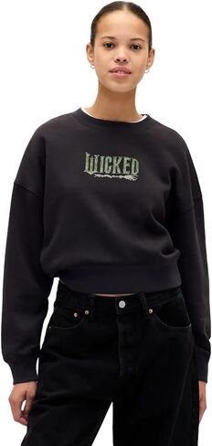 GAP Women's Wicked Graphic Crop Pullover Sweater Top in Saudi Arabia