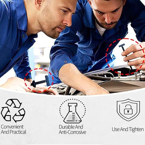 Nylon Universal Cable Tie Buckle for Car Repair, 20PCS Self-Locking Zip Tie Clips, Snap-Fit Automotive Fasteners for Bumper Fender Panel Quick Fix in Kuwait