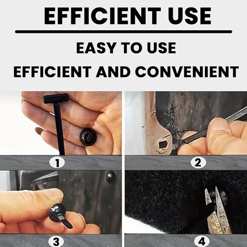 Nylon Universal Cable Tie Buckle for Car Repair, 20PCS Self-Locking Zip Tie Clips, Snap-Fit Automotive Fasteners for Bumper Fender Panel Quick Fix in Kuwait