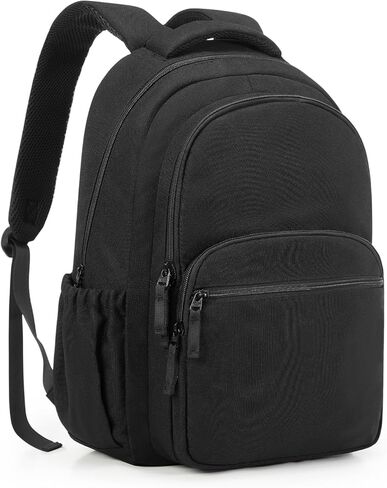 حقائب ظهر جامعية سوداء من coofay للنساء حقيبة ظهر جمالية خفيفة الوزن للكلية مقاومة للماء للكمبيوتر المحمول حقيبة ظهر لطيفة للسفر حقيبة ظهر نهارية حقيبة كمبيوتر بسيطة للرجال in Kuwait