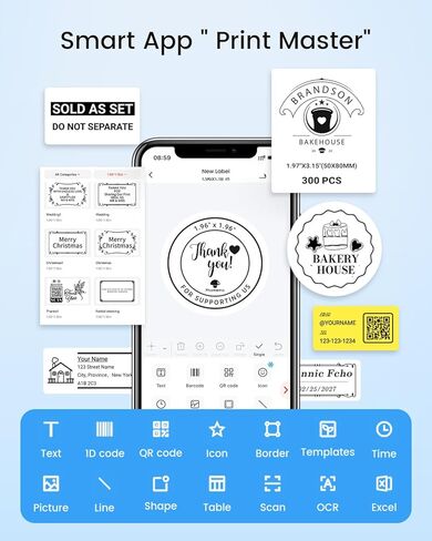 Phomemo M110 Labels- 400 Labels for M110/M100/M220/M221/M108/M250/M260 Label Printer, 0.98" X 0.59"(25x15mm), Small Address Label,Home, Office in Saudi Arabia