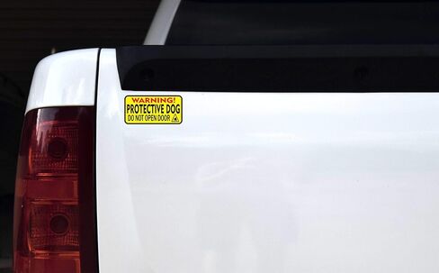 StickerTalk Do Not Open Door Protective Dog Vinyl Stickers, 1 Sheet of 2 Stickers, 4 inches by 2 inches Each in Saudi Arabia