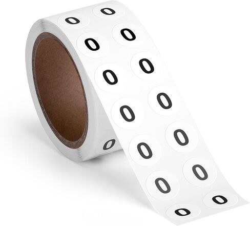 1000pcs Number 3 Stickers, 0.5" Number Three Sticker Dot Labels for Organization, Inventory, 1000/roll in Saudi Arabia