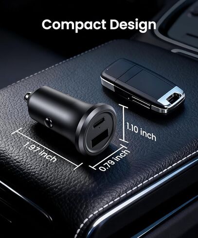 AUTO-VOX Car Charger Adapter: Plug and Play, Smart Overcurrent Protection,Stable Voltage Output,Heat-Resistant Housing,Compatible with The Solar 5A Solar Wireless Magnetic Rv Backup Camera System in Kuwait